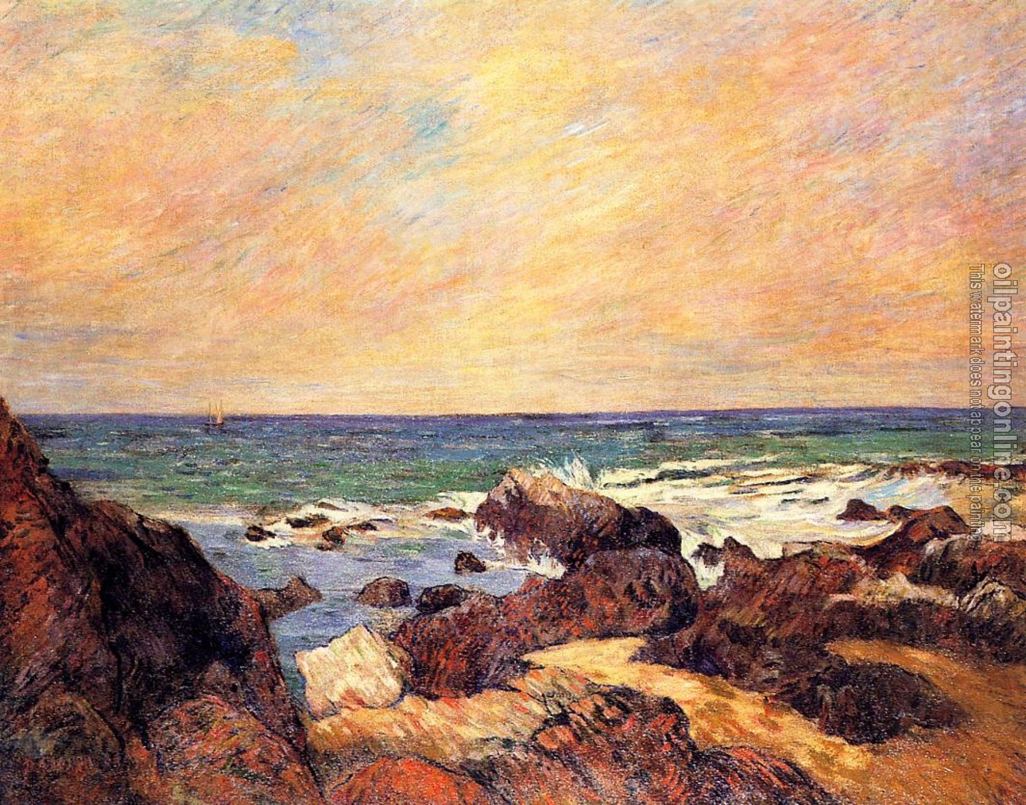 Gauguin, Paul - Rocks and Sea